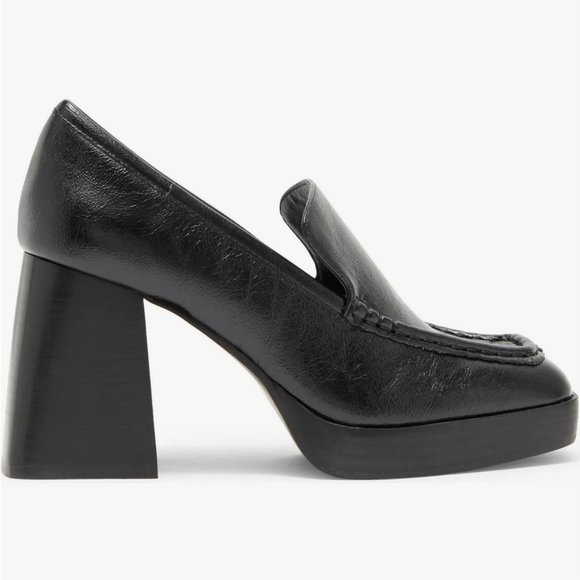 New in Box Steve Madden Etney Block Heel Platform Loafer Pump - Picture 3 of 5